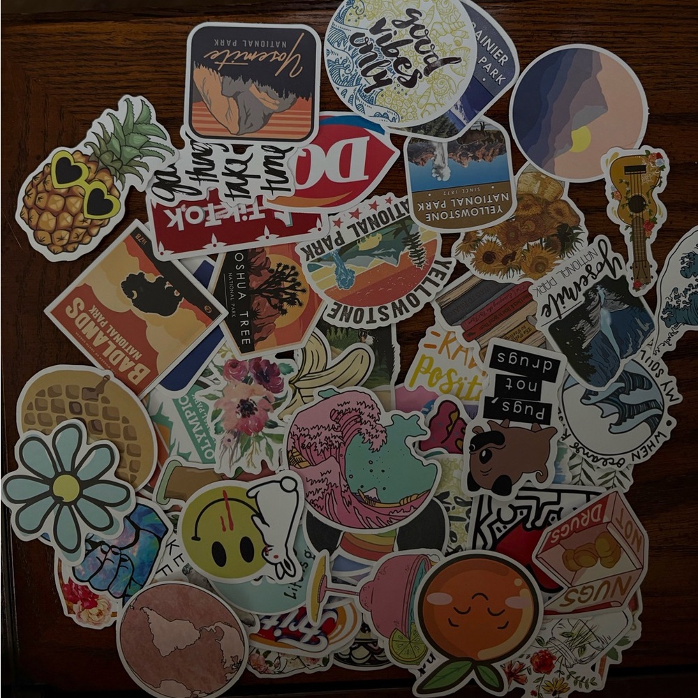 Assorted Colorful Vinyl Sticker Pack